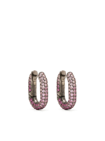  Selim Mouzannar Saphire Link Earrings - Pink 