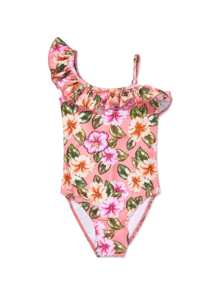  Seliniaction Kids Floral-print Swimsuit - Pink 