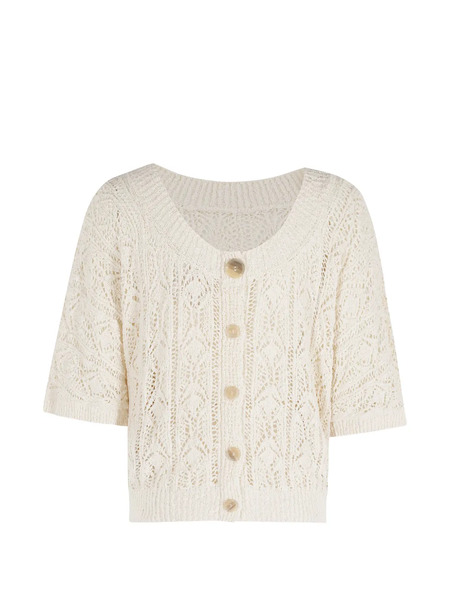  Semicouture Buttoned Sweater - Neutrals 
