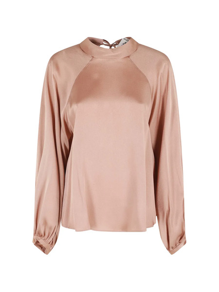  Semicouture Carmina Tie Neck Blouse - Pink 