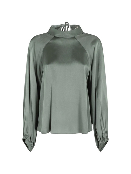  Semicouture Carmine Tie-fastening Blouse - Green 