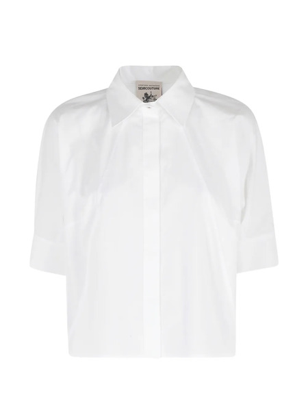  Semicouture Clara Short-sleeved Shirt - White 