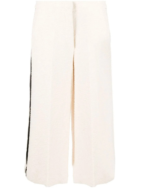 Semicouture High-waisted Cropped Trousers - Neutrals 
