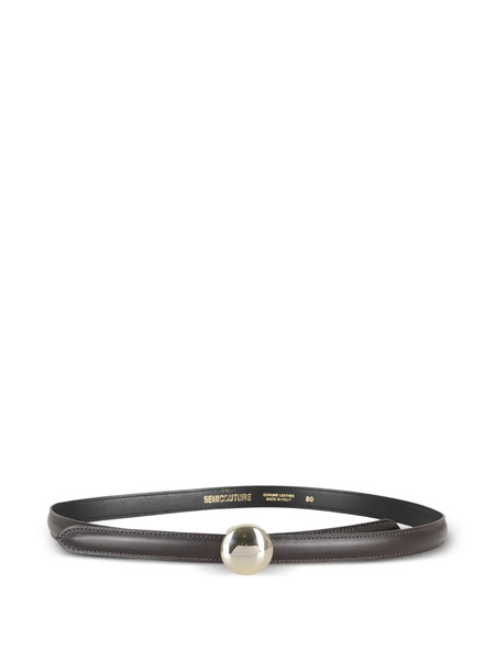  Semicouture Leather Belt - Brown 