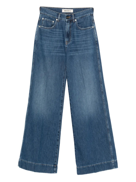  Semicouture Logo-patch Jeans - Blue 