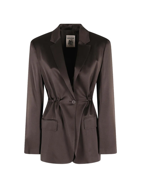  Semicouture Marta Drawstring-waist Jacket - Brown 