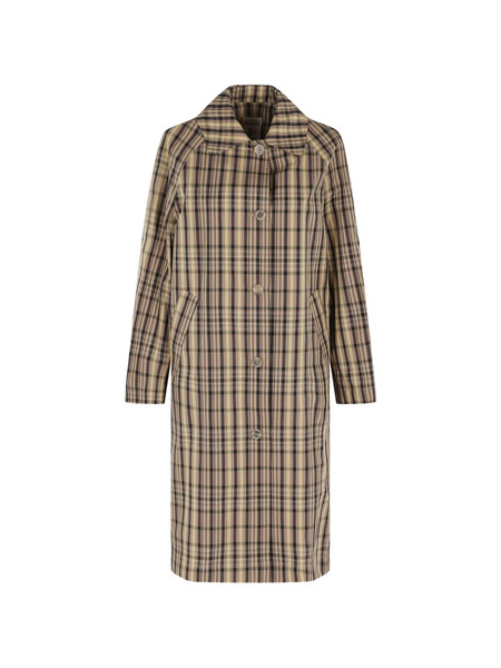  Semicouture Olivia Scacchi Checked Coat - Neutrals 
