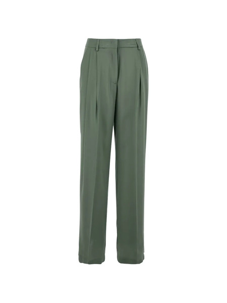  Semicouture Pleated Tailored Trousers - Green 