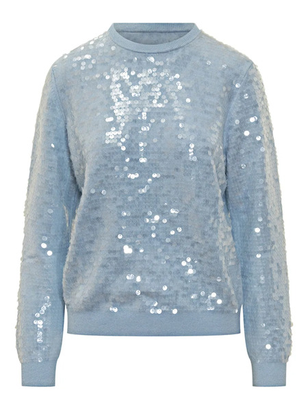  Semicouture Renata Sequin-embellished Sweater - Blue 
