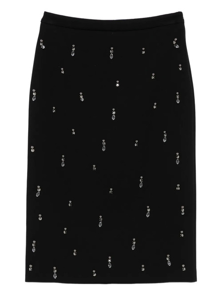  Semicouture Rhinestone-embellished Skirt - Black 