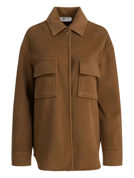  Semper Patch-pocket Collared Shirt Jacket - Brown 