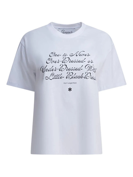  Semper Quote-print Crew-neck T-shirt - White 