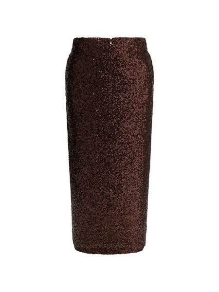 Semper Sequin Midi Skirt - Brown 