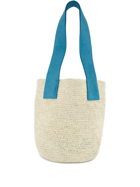  Sensi Studio Mini El Viajero Woven Straw Shoulder Bag - Neutrals 