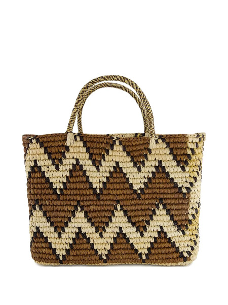  Sensi Studio Split Personality Canasta Straw Tote Bag - Neutrals 