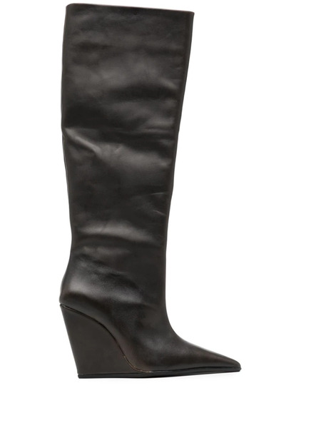  Senso Hendrick Ii 100mm Wedge Boots - Grey 