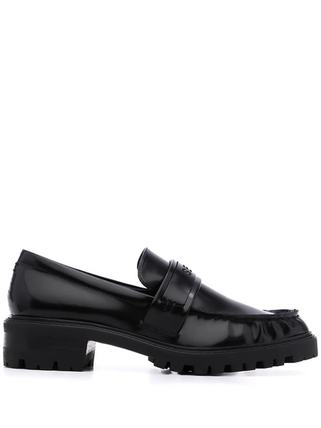  Senso Met I Calf Leather Loafers - Black 