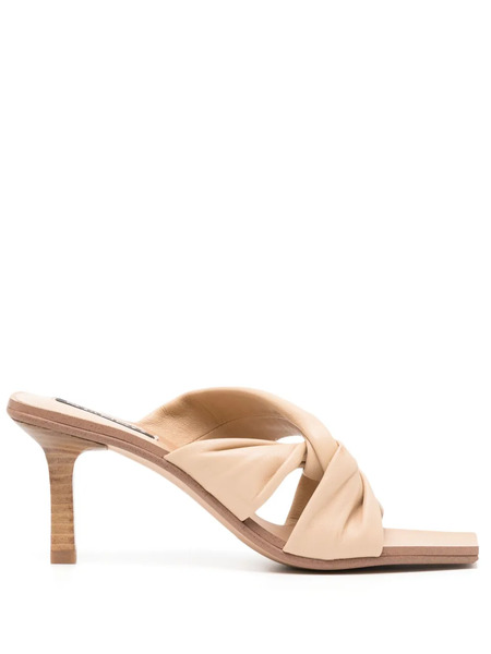 Senso Mila 80mm Leather Mules - Neutrals 