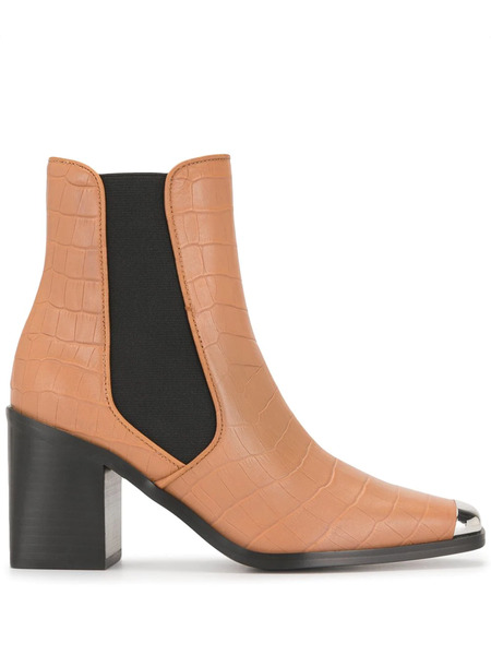  Senso Silver Toe Cap Boots - Brown 
