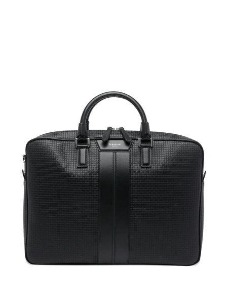  Serapian Stepan Slim Briefcase - Black 