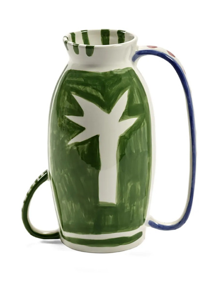  Serax Snake-painted Vase - White 