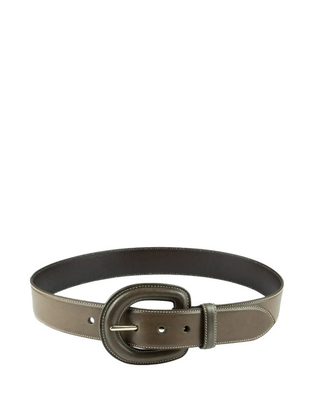  Sergio Gavazzeni Stitched Aloe Belt - Brown 