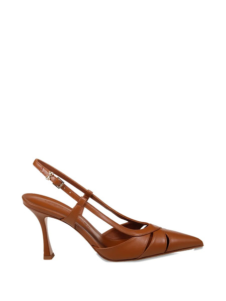  Sergio Levantesi Cutout Pointed Pumps - Brown 