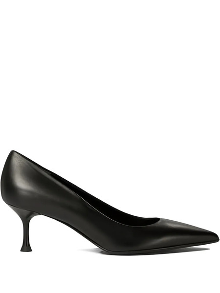  Sergio Levantesi Ella Pointed-toe Leather Pumps - Black 