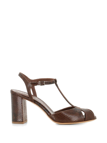  Sergio Levantesi Giselle 6 Reptile-effect Sandals - Brown 