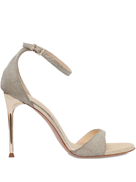  Sergio Levantesi 100mm Ankle-strap Sandals - Grey 