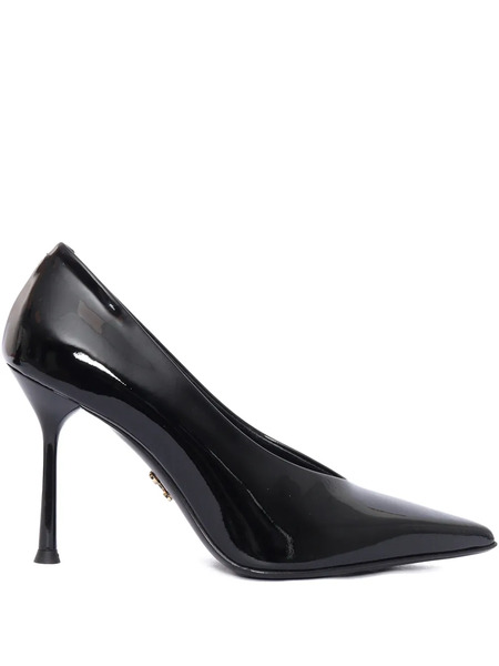  Sergio Levantesi 100mm Moderna56 Leather Pumps - Black 