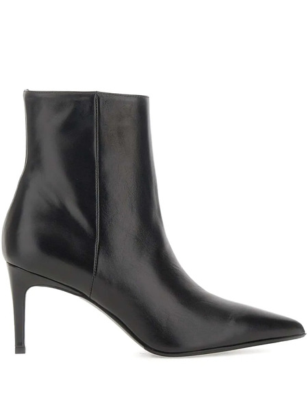  Sergio Levantesi Pointed-toe Ankle Boots - Black 