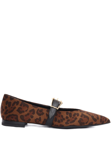  Sergio Levantesi Venere56 Leopard-print Ballet Flats - Brown 