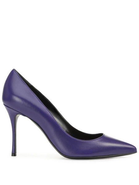  Sergio Rossi Godiva 90mm Leather Pumps - Purple 
