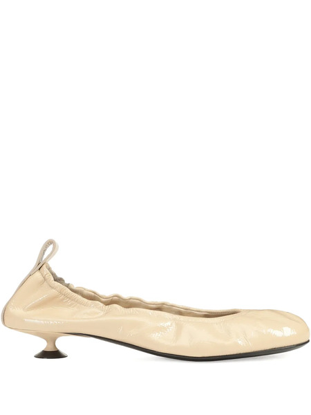  Sergio Rossi 25mm Orb Leather Pumps - Neutrals 