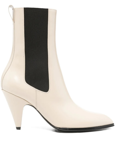  Sergio Rossi 90mm Point-toe Boots - Neutrals 