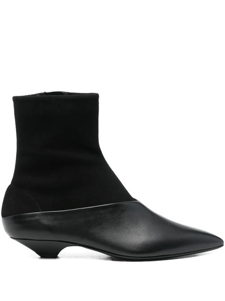  Sergio Rossi 30mm Pointed-toe Boots - Black 