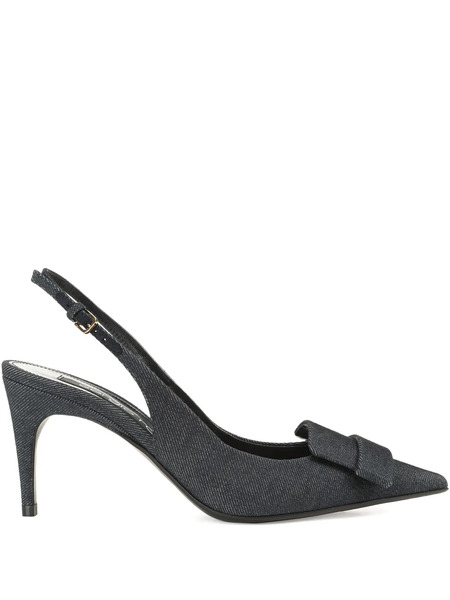  Sergio Rossi 75mm Sling-back Pumps - Blue 