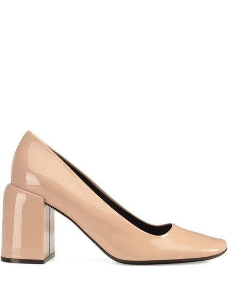 Sergio Rossi 80mm Square-toe Pumps - Neutrals 