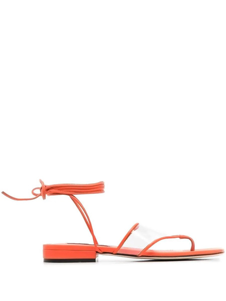 Sergio Rossi Sr Lunettes Open-toe Sandals - Orange 
