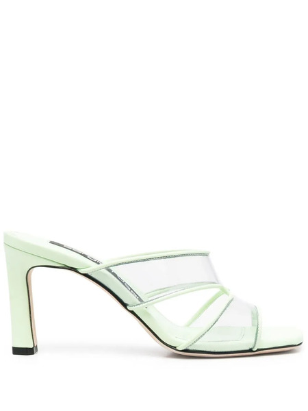  Sergio Rossi Sr Lunettes Sandals - Green 