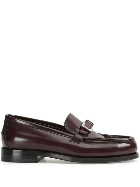  Sergio Rossi Sr Nora Leather Loafers - Red 