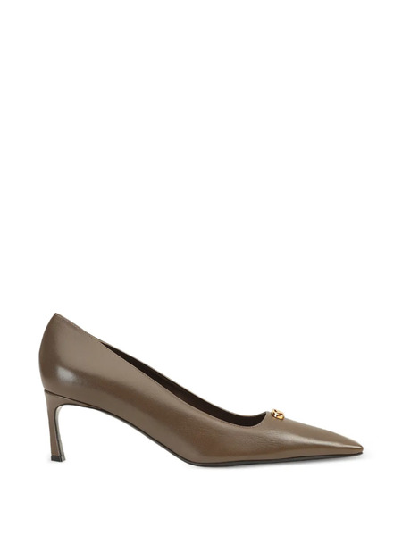 Sergio Rossi Surge Logo Pumps - Brown 