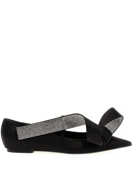  Sergio Rossi X Area Maquise Ballet Flats - Black 