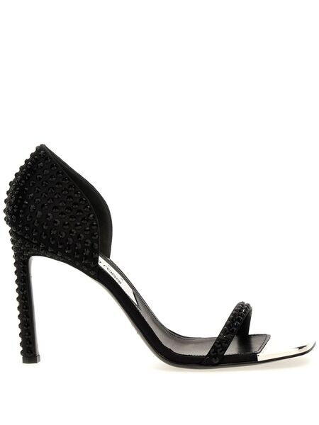  Sergio Rossi X Area 95mm Dagger Sandals - Black 