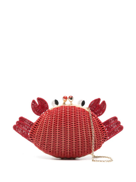  Serpui Ash Crab Chain Clutch Bag - Red 