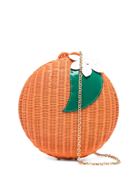  Serpui Flower Embellished Clutch Bag - Orange 