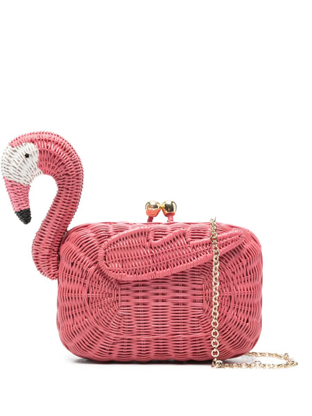 Serpui Nick Flamingo Clutch Bag - Pink 