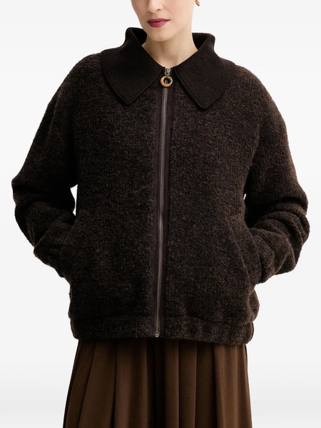 Sessùn Heavenly Collared Zip-fastening Jacket - Brown 