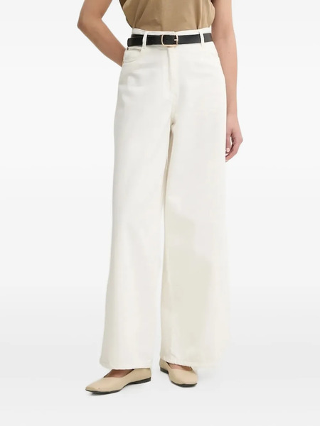  Sessùn High-waisted Wide-leg Jeans - White 